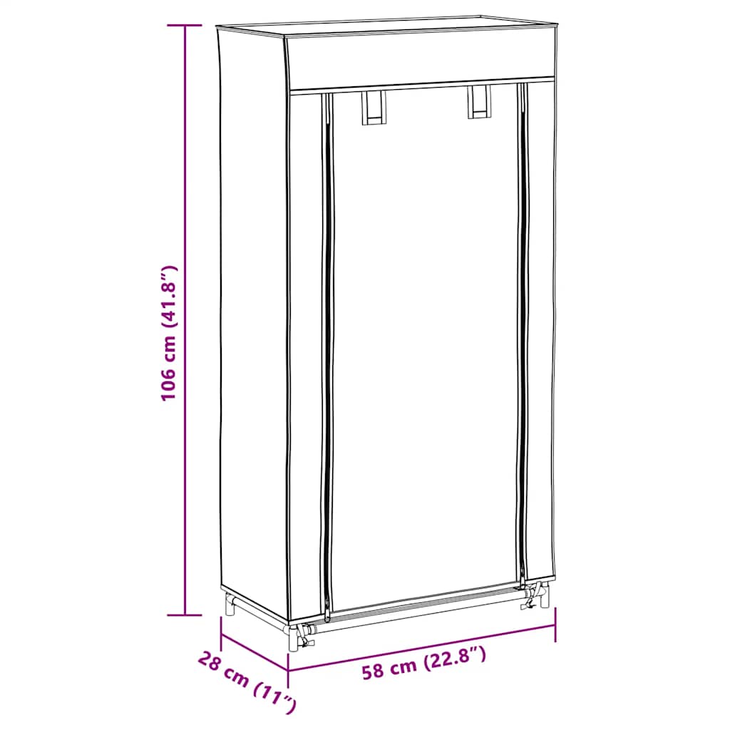 Schuhschrank Schuhregal Schuhablage 5 Schicht 58 x 28 x 106 cm Schwarz