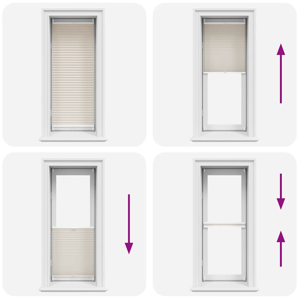 Plissee Faltrollo Rollo Plisseerollo 60x125cm Creme