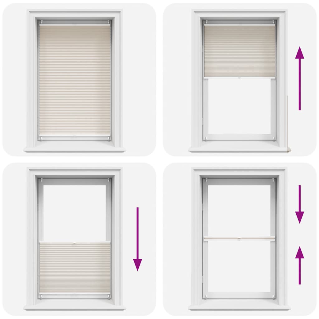 Plissee Faltrollo Rollo Plisseerollo 80x150cm Creme