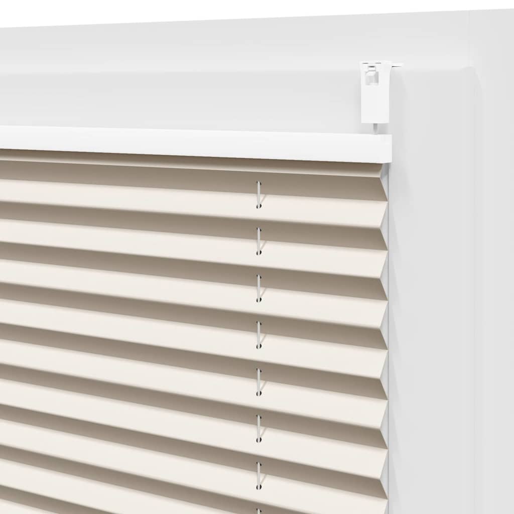 Plissee Faltrollo Rollo Jalousie klemmen 90x125cm Creme