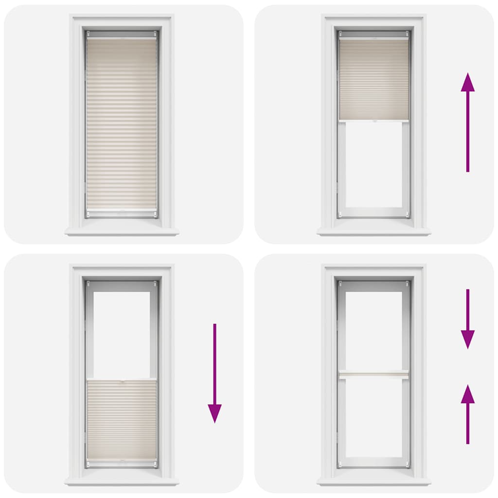Plissee Faltrollo Rollo Plisseerollo 40x150cm Creme