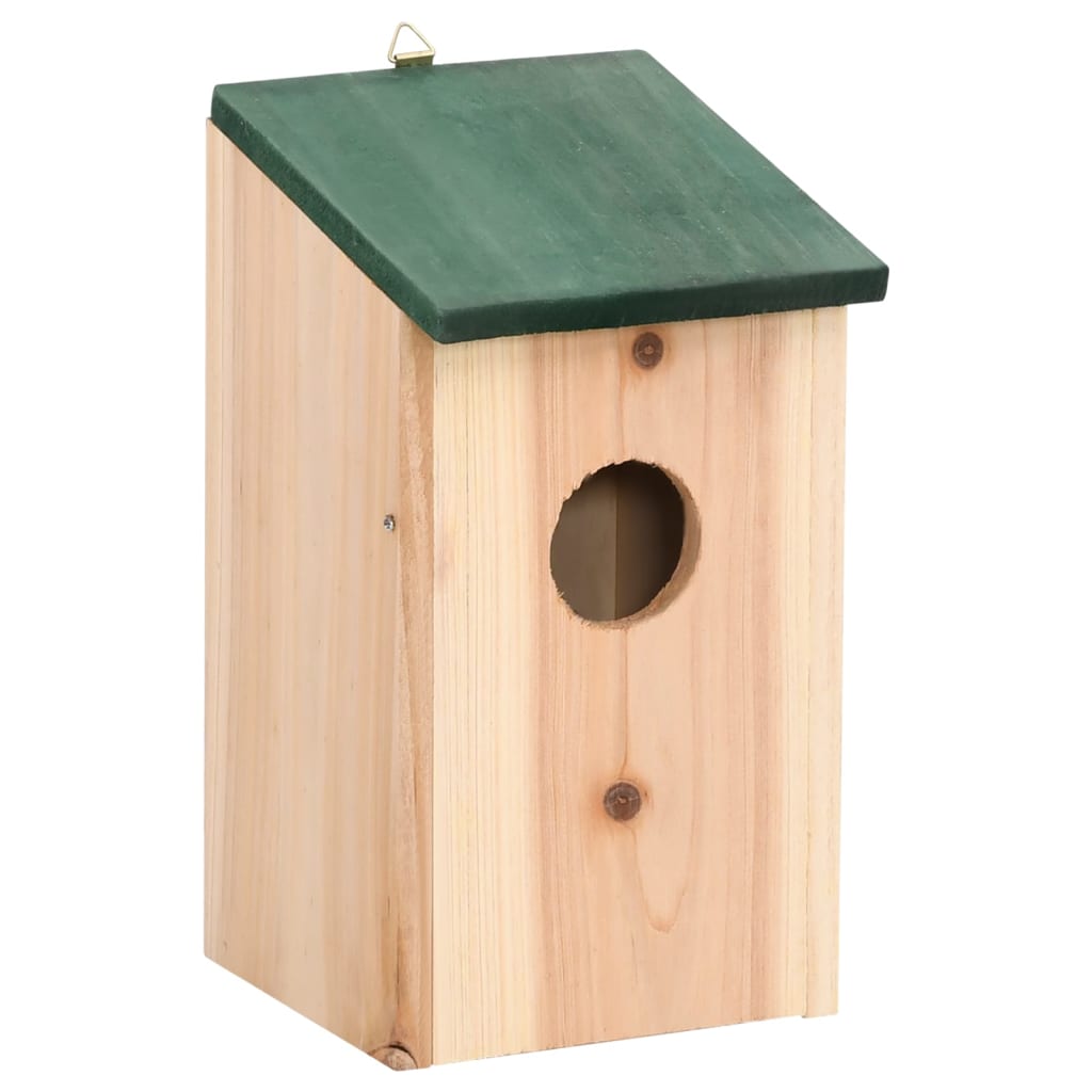 Vogelhäuser 4 Stk. Holz 12x12x22 cm