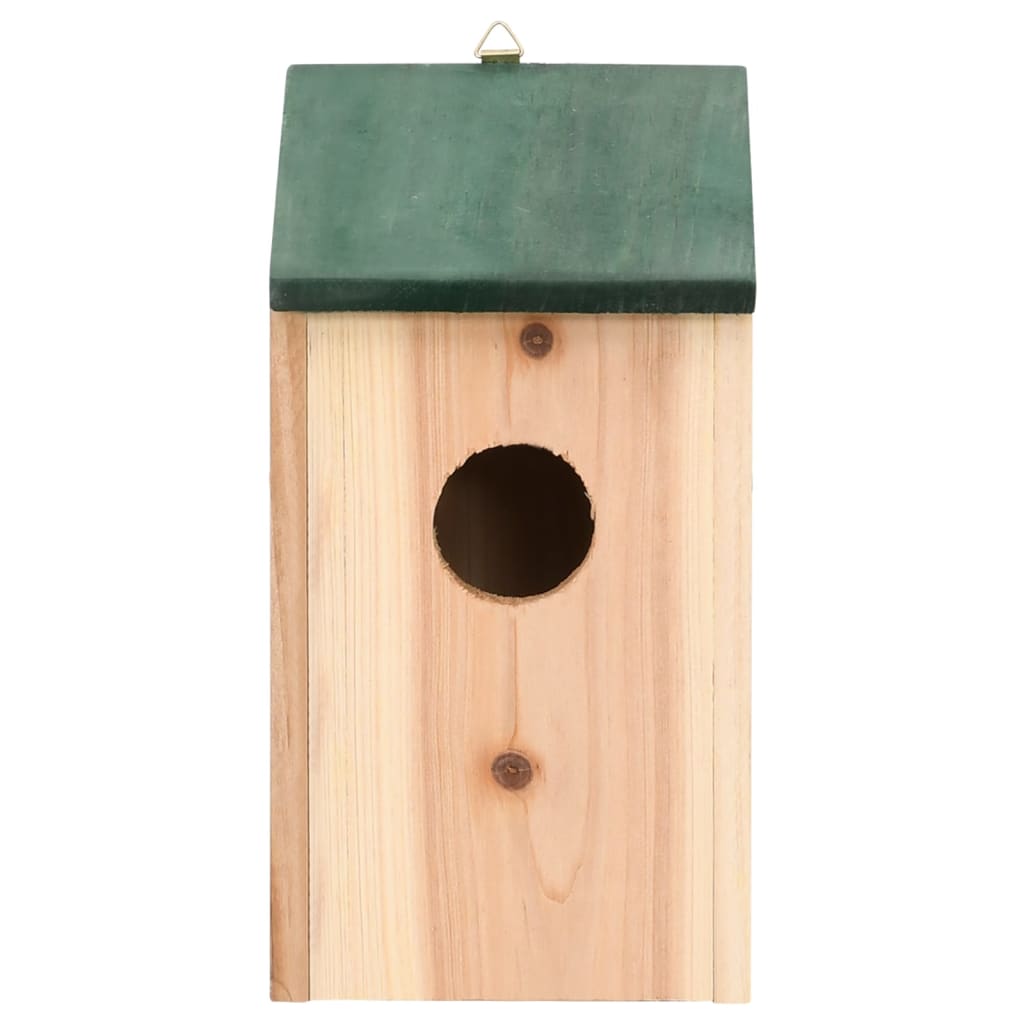 Vogelhäuser 4 Stk. Holz 12x12x22 cm