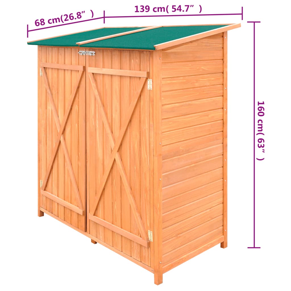Geräteschuppen Holz Groß