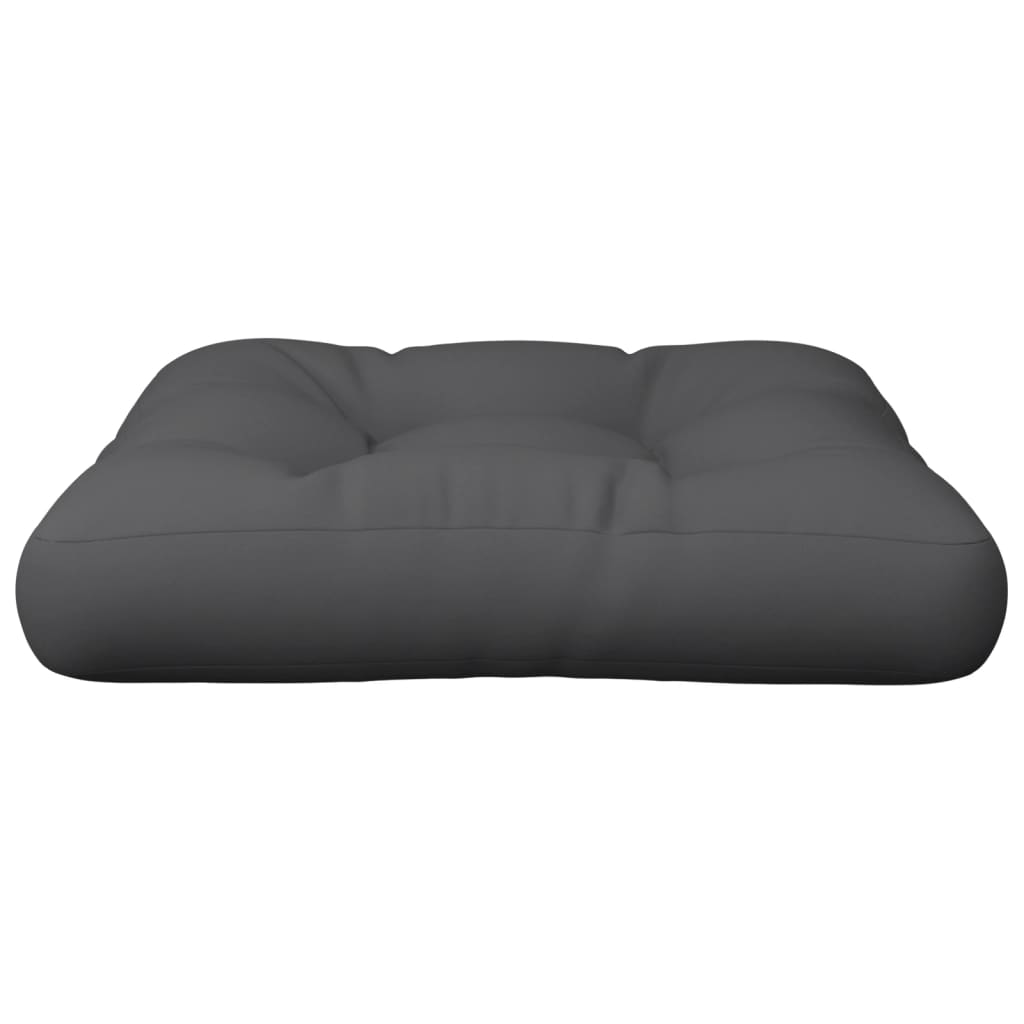 Palettenkissen 60x60x12 cm Grau Stoff