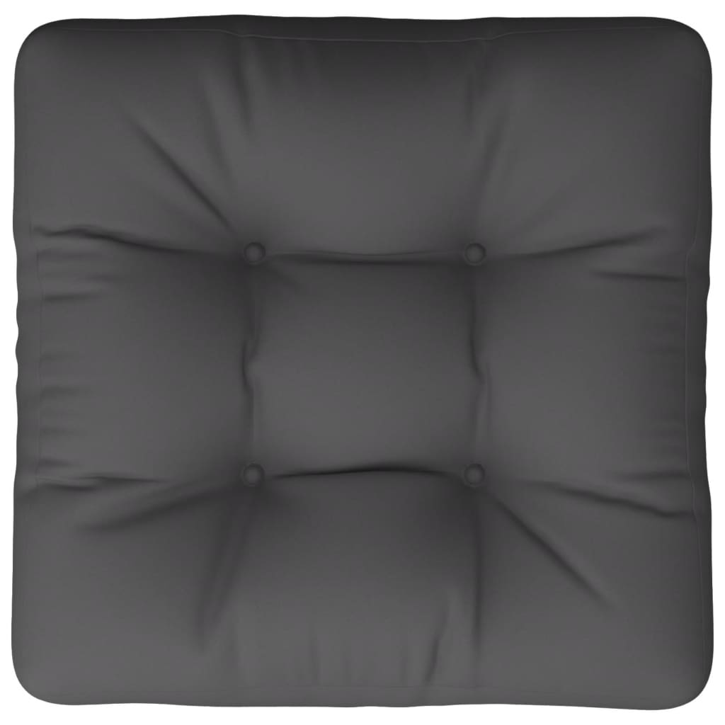 Palettenkissen 60x60x12 cm Grau Stoff