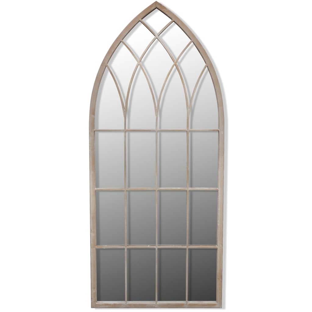 Rustikaler Gartenspiegel Bogen 50×115 cm für Indoor und Outdoor