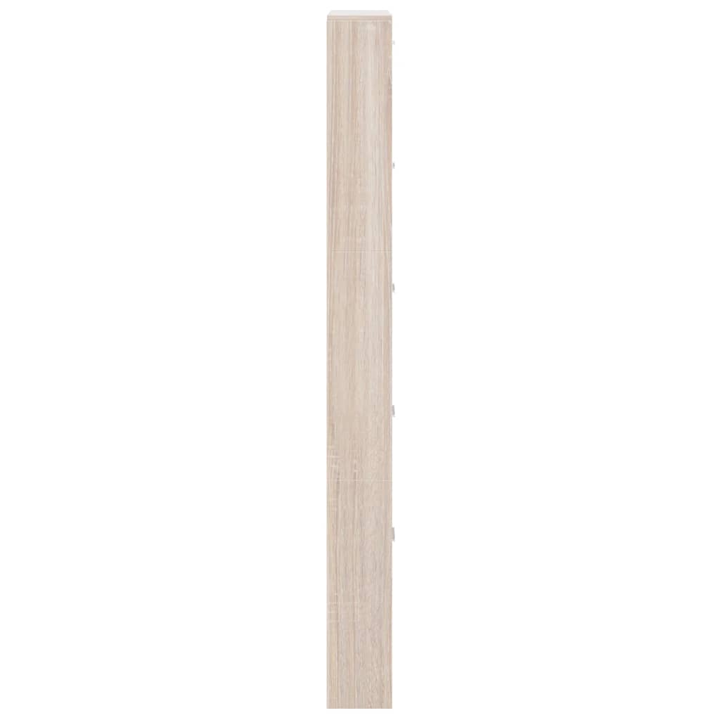 Schuhschrank mit 5 Schuhkippern Holz Eichen-Optik