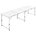 Campingtisch zusammenklappbar höhenverstellbar Aluminium 240 x 60 cm