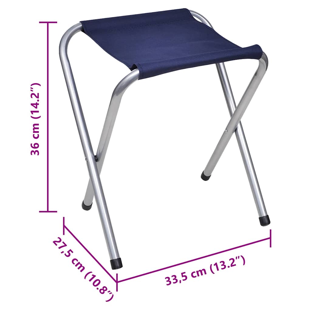 Campingtisch mit 4 Hockern Klappbar Höhenverstellbar 120x60 cm