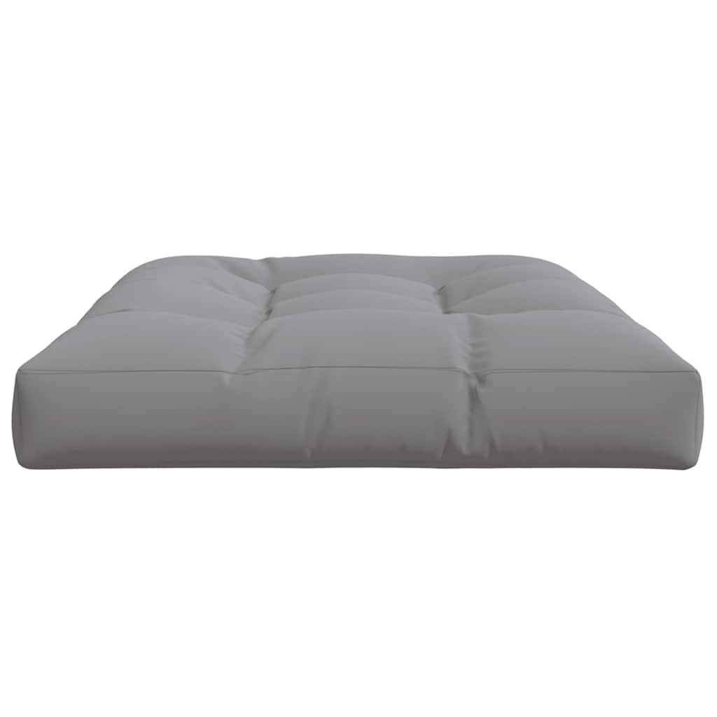 Palettenkissen 120x80x12 cm Grau Stoff