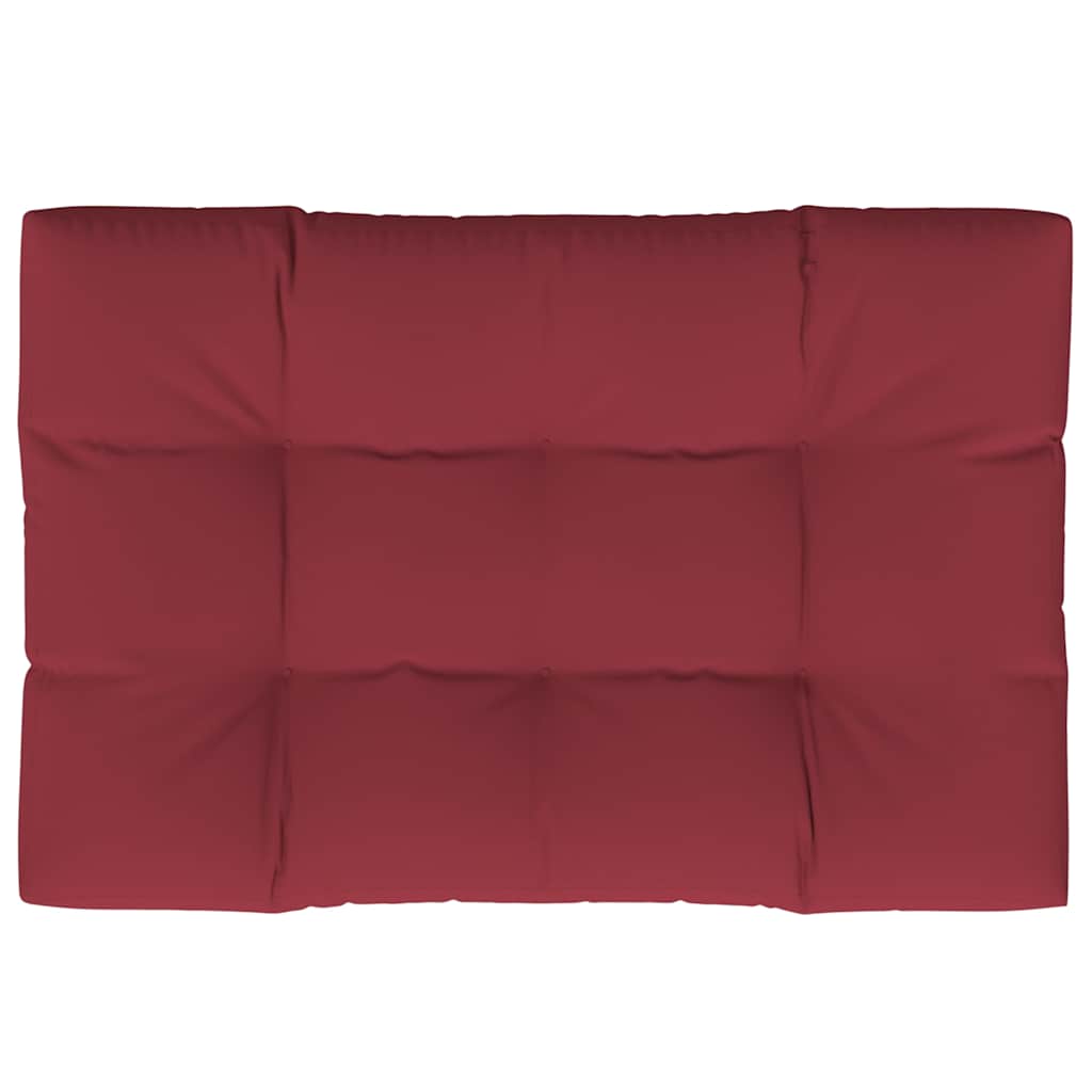 Palettenkissen Weinrot 120x80x12 cm Stoff