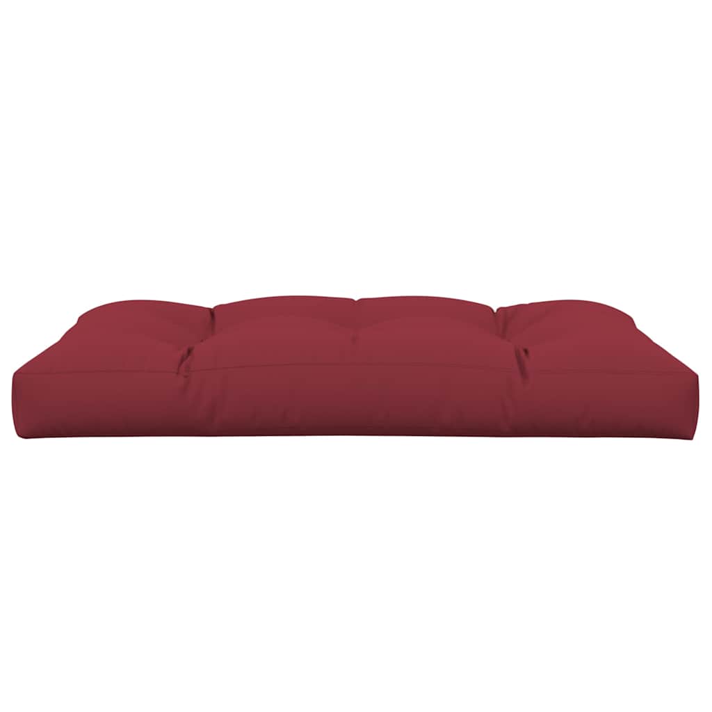Palettenkissen Weinrot 120x80x12 cm Stoff