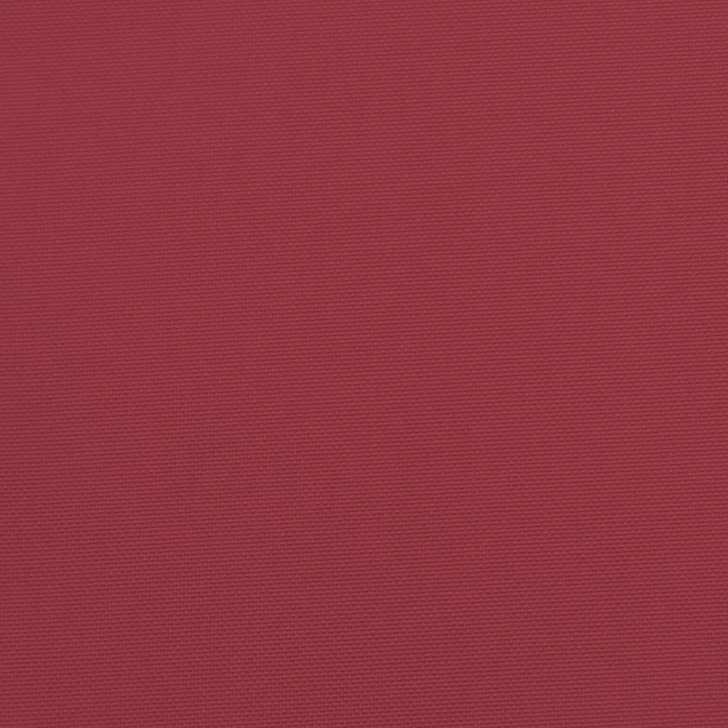 Palettenkissen Weinrot 120x80x12 cm Stoff
