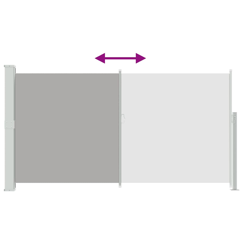 Ausziehbare Seitenmarkise 160x300 cm Grau