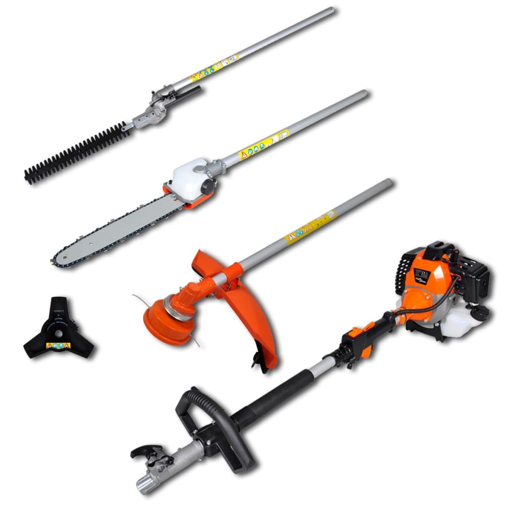 4-in-1 Multi-Gerät Hecken-/Rasentrimmer Kettensäge Motorsense