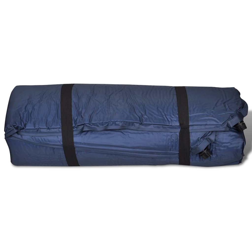 Schlafmatte Selbstaufblasend 190x130x5 cm Blau (Doppel)