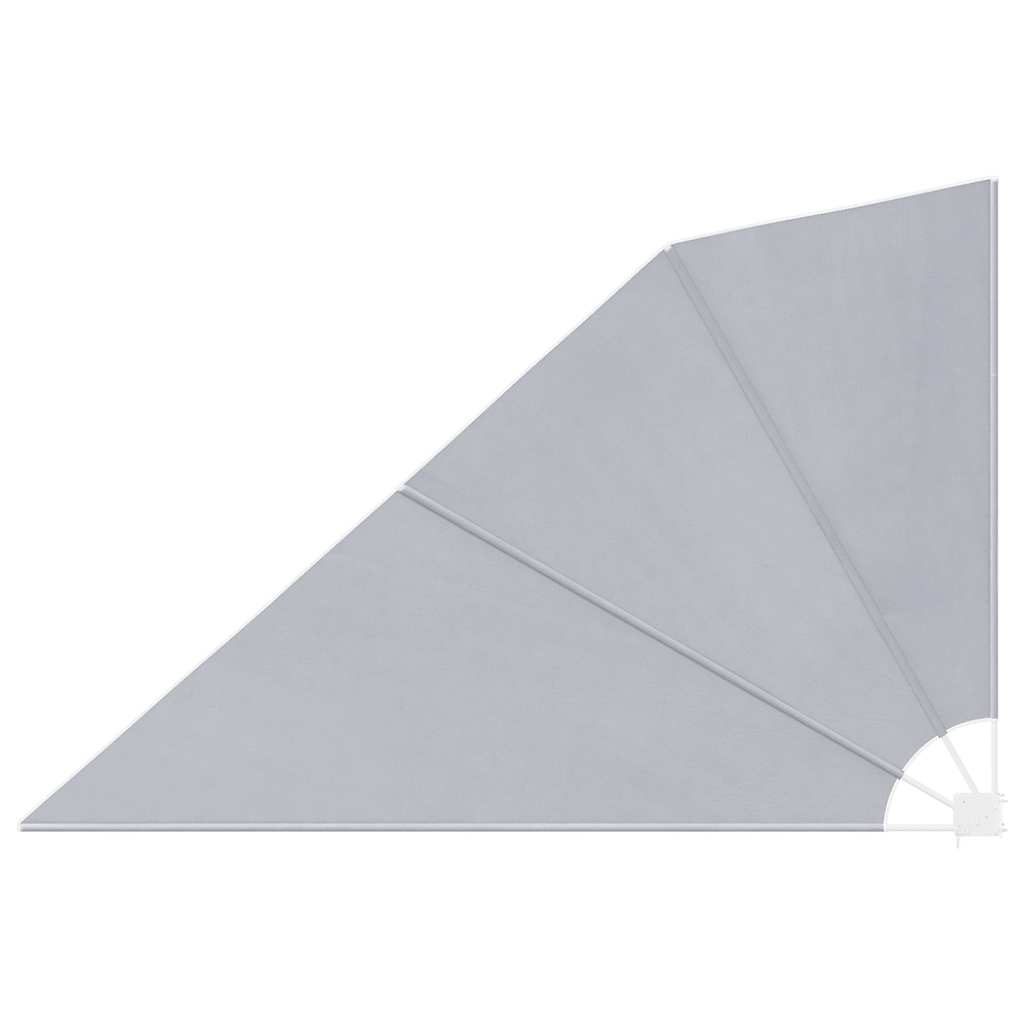 Faltbarer Balkonfächer Grau 160×240 cm