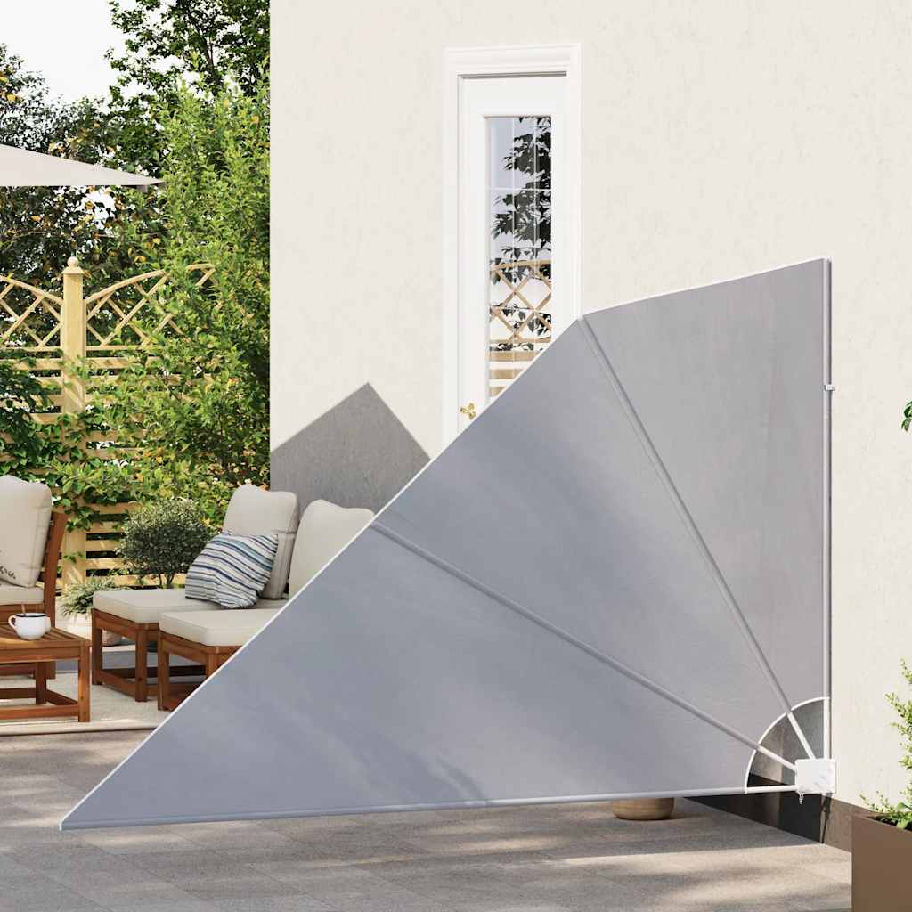 Faltbarer Balkonfächer Grau 160×240 cm