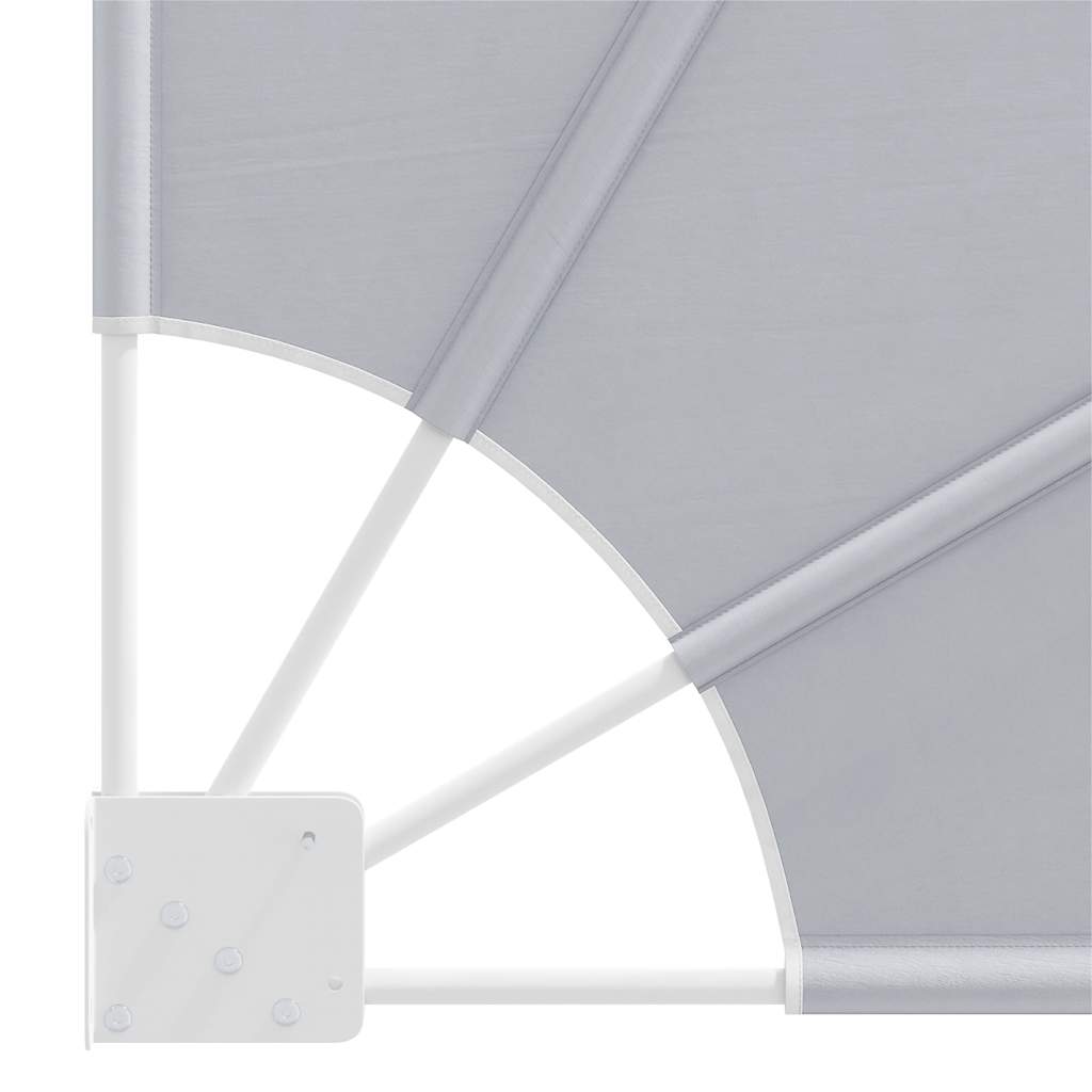Faltbarer Balkonfächer Grau 160×240 cm