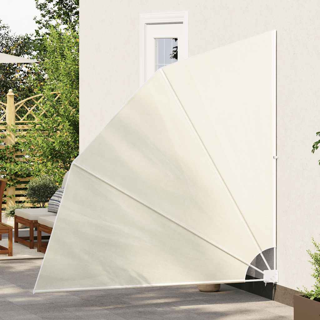 Faltbarer Balkonfächer Creme 210×210 cm