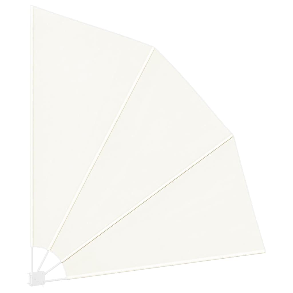 Faltbarer Balkonfächer Creme 210×210 cm