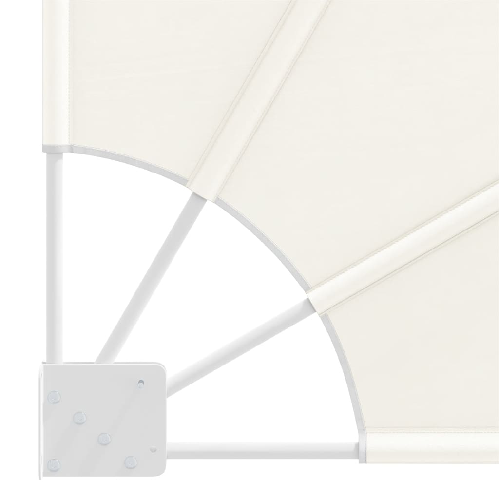 Faltbarer Balkonfächer Creme 210×210 cm