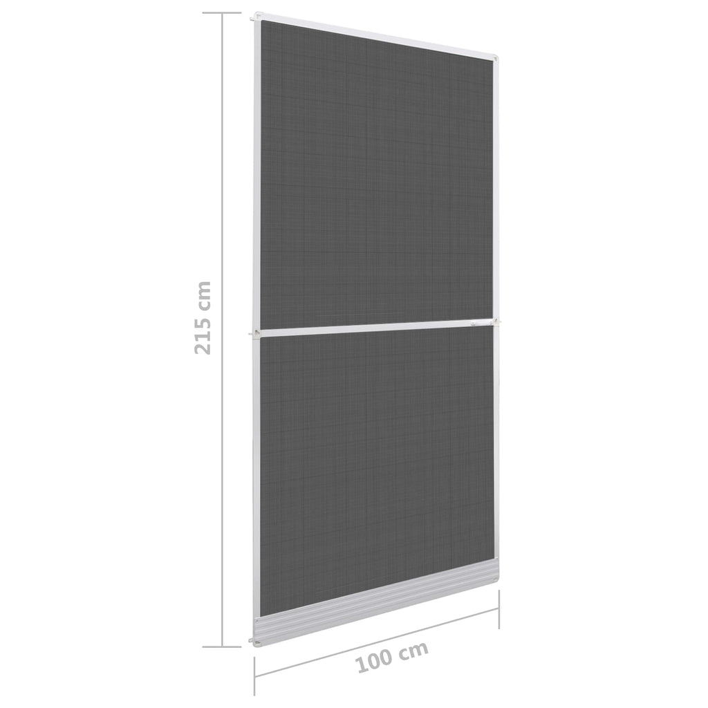 Schwenk-Insektenscreen Weiß und Schwarz 100 x 215 cm