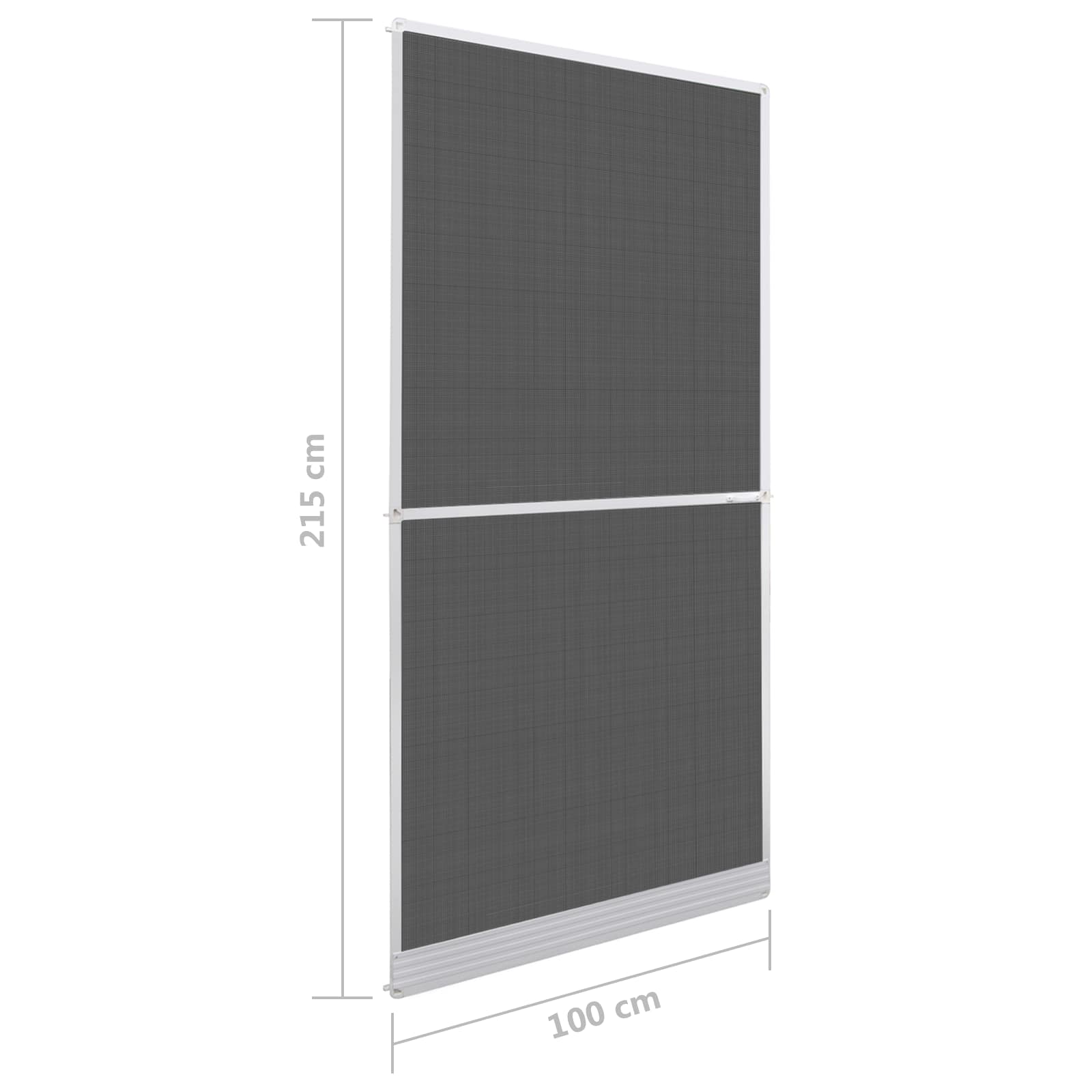 Schwenk-Insektenscreen Weiß und Schwarz 100 x 215 cm
