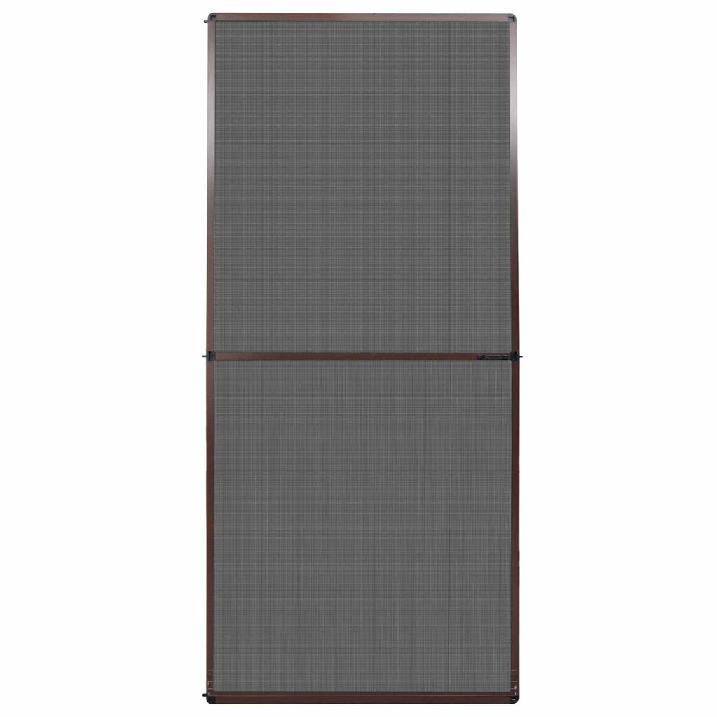 Schwenk-Insektenscreen Braun und Schwarz 100 x 215 cm