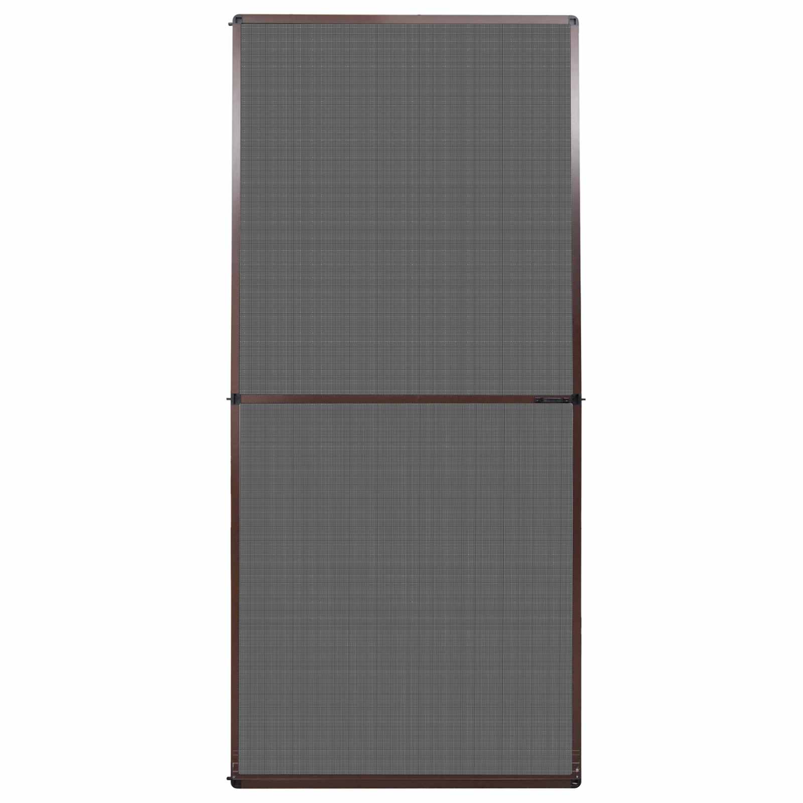 Schwenk-Insektenscreen Braun und Schwarz 100 x 215 cm