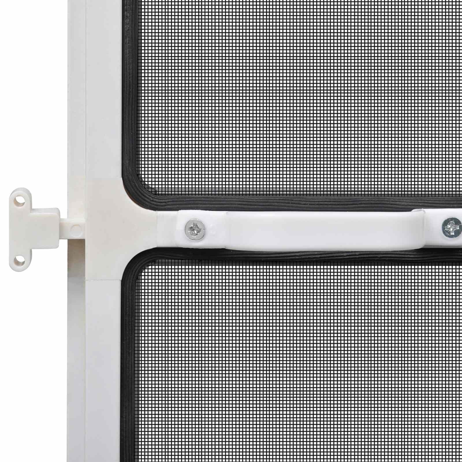Schwenk-Insektenscreen Weiß und Schwarz 120 x 240 cm