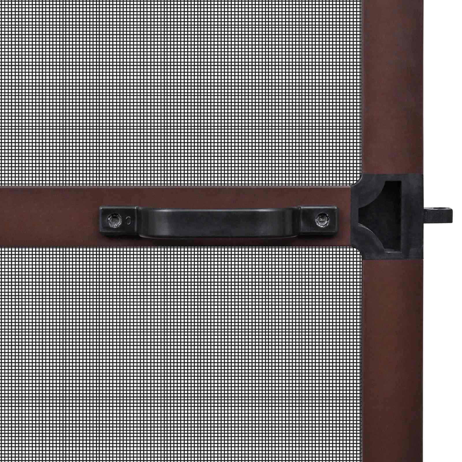 Schwenk-Insektenscreen Braun und Schwarz 120 x 240 cm