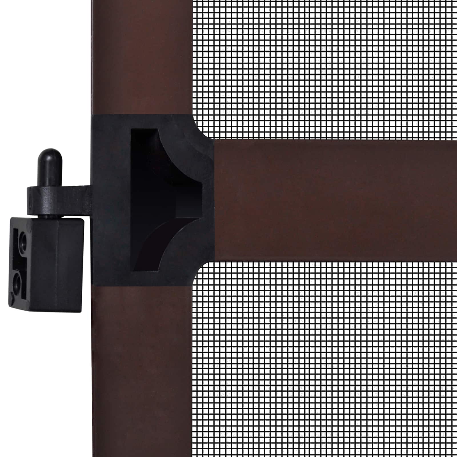 Schwenk-Insektenscreen Braun und Schwarz 120 x 240 cm