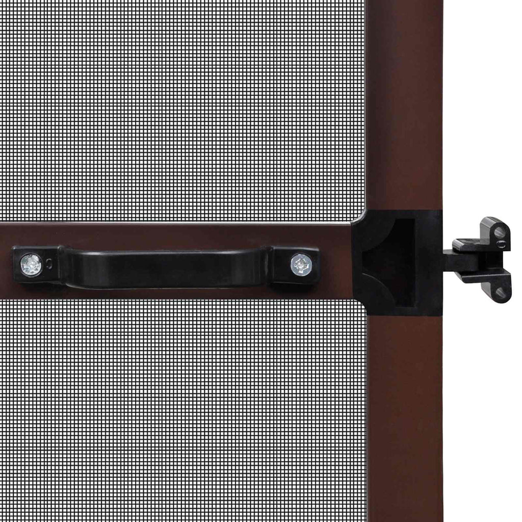 Schwenk-Insektenscreen Braun und Schwarz 120 x 240 cm