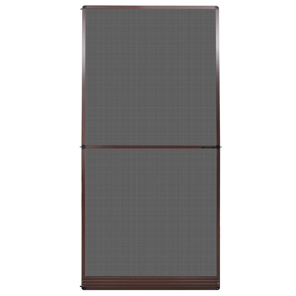 Schwenk-Insektenscreen Braun und Schwarz 120 x 240 cm