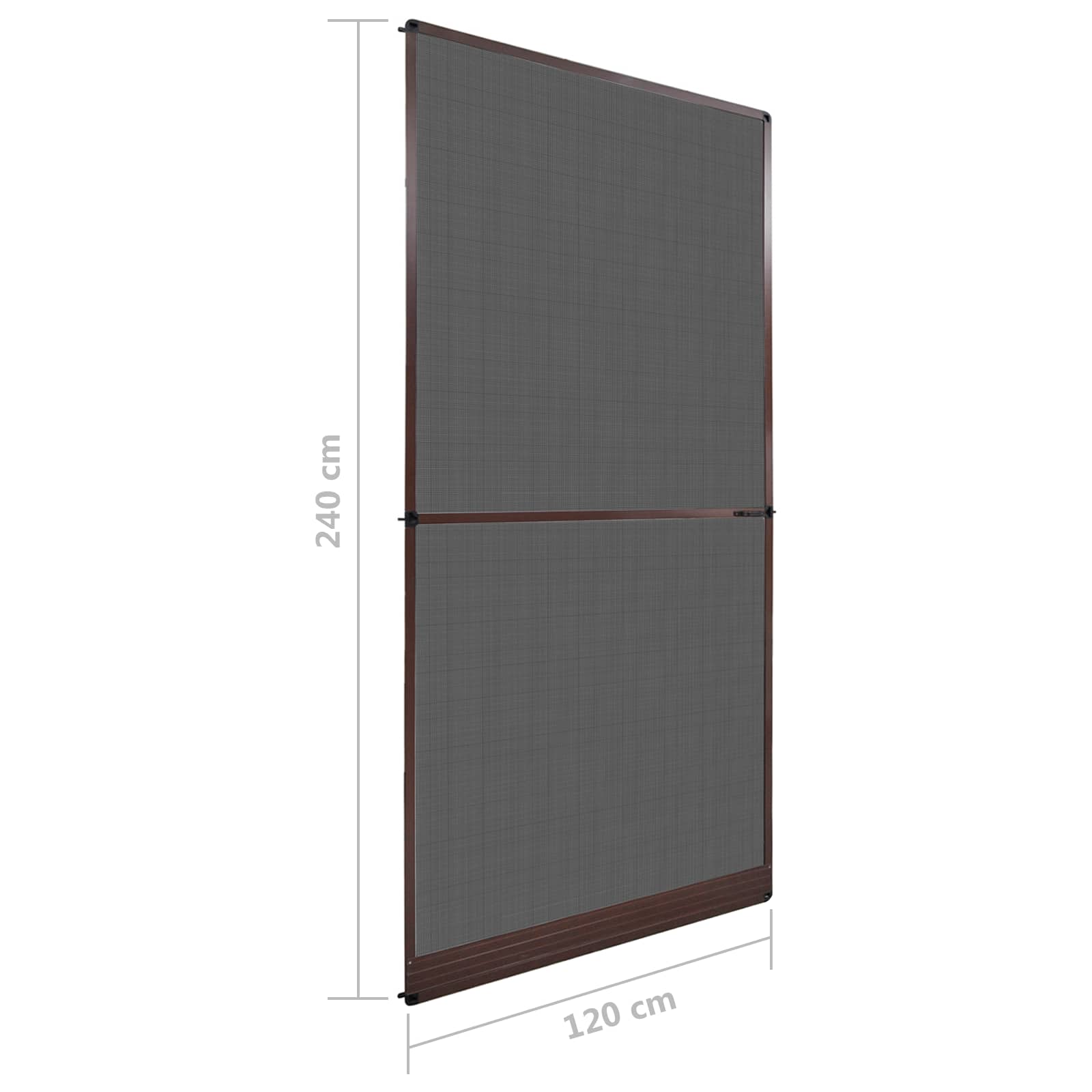 Schwenk-Insektenscreen Braun und Schwarz 120 x 240 cm