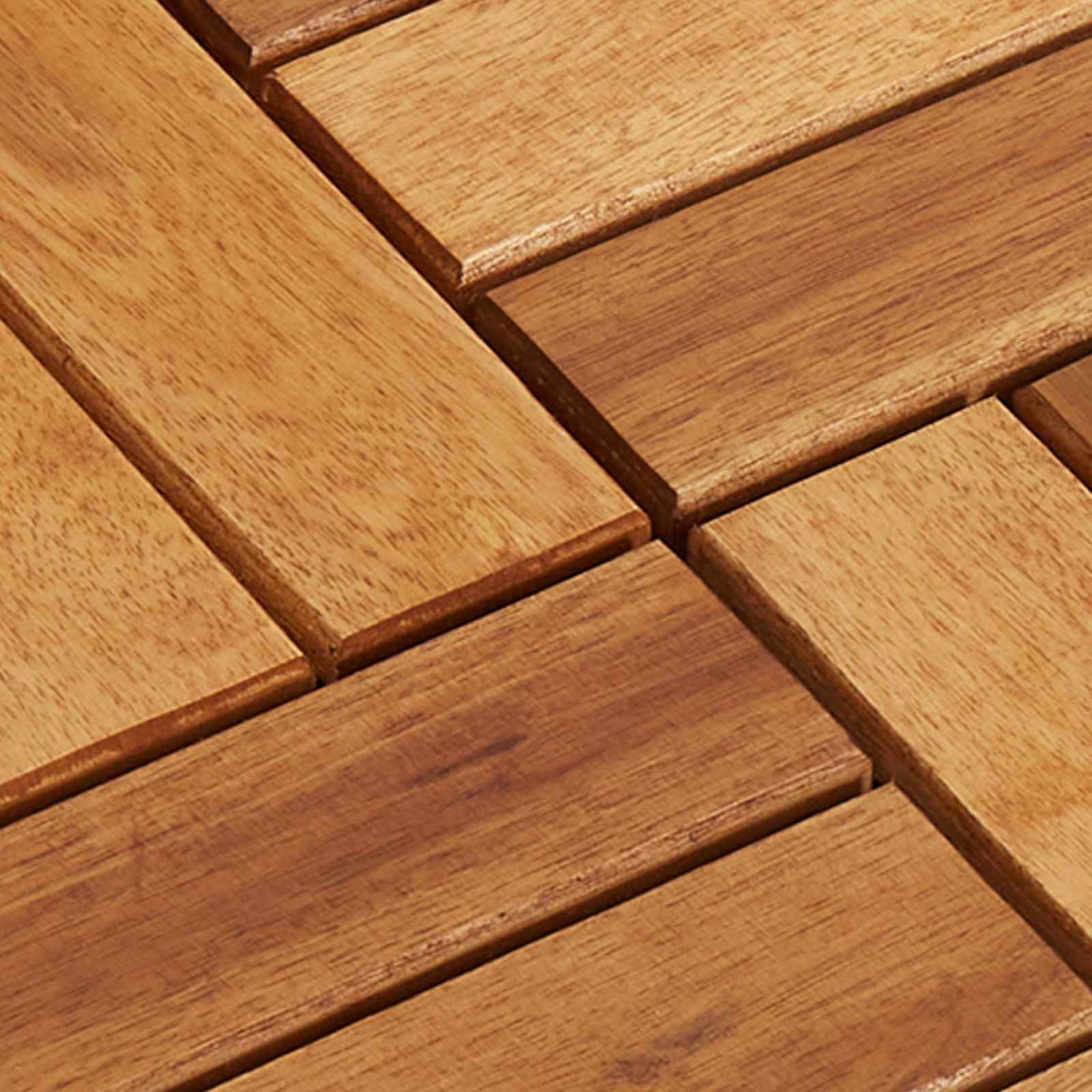 Terrassenfliese 10 pcs Braun 30 x 30 cm Akazien-Hartholz