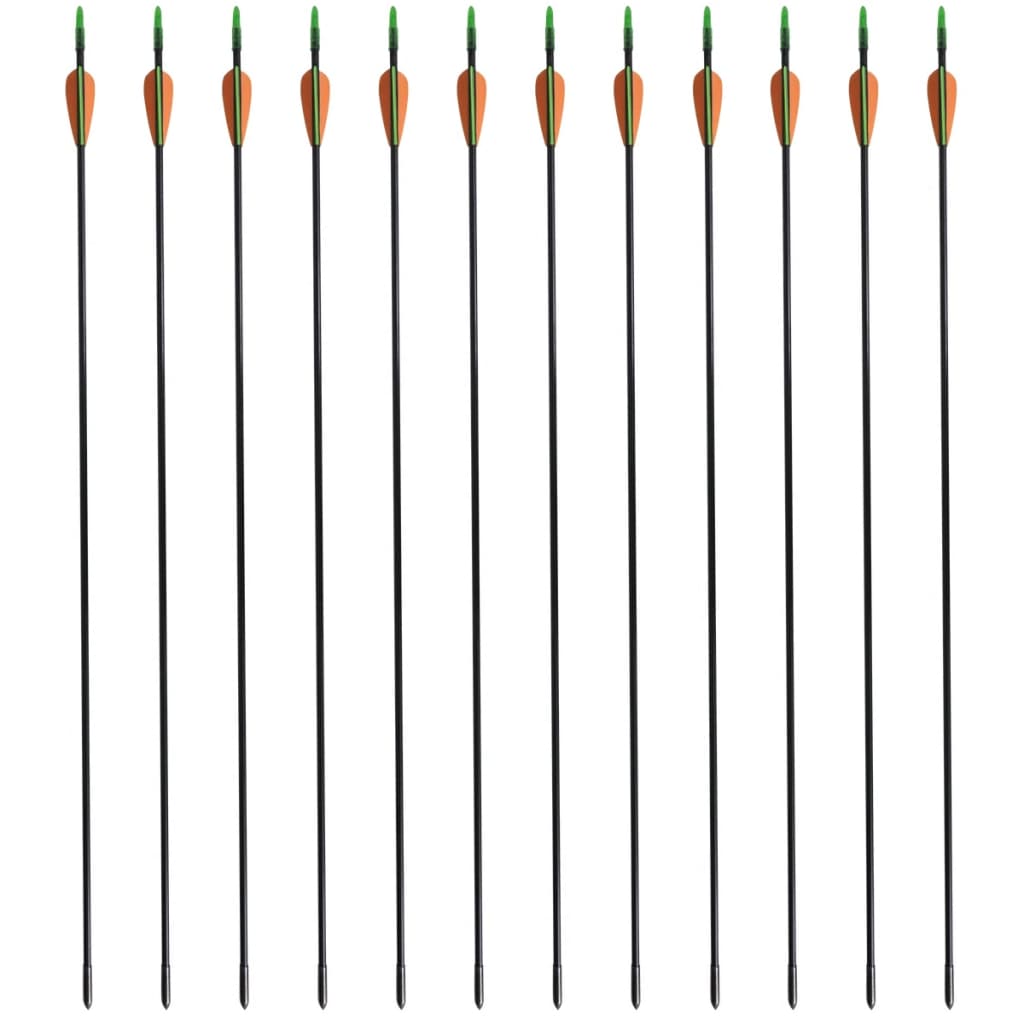 Recurvebogen-Pfeile 30" 0,6 cm Fiberglas 12 Stk.
