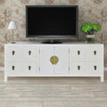 Sideboard Holz Asiatisches Design 8 Schubladen 2 Türen