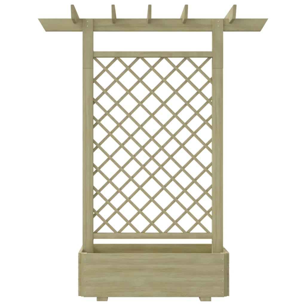 Pergola mit Pflanzkasten 162x56x204 cm Holz