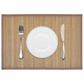 6 Bambus-Platzdeckchen 30 x 45 cm Braun