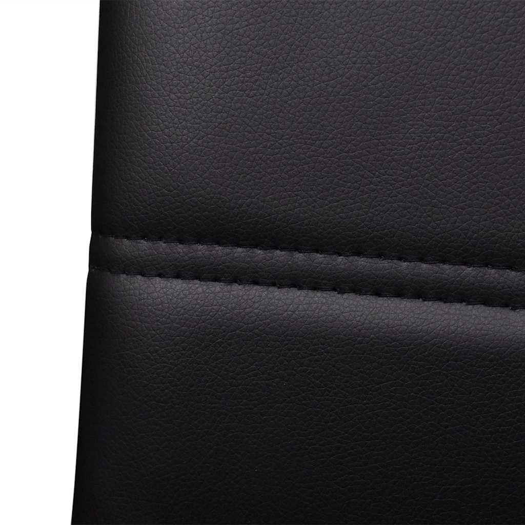 Freischwinger 2 Stk. Schwarz Kunstleder