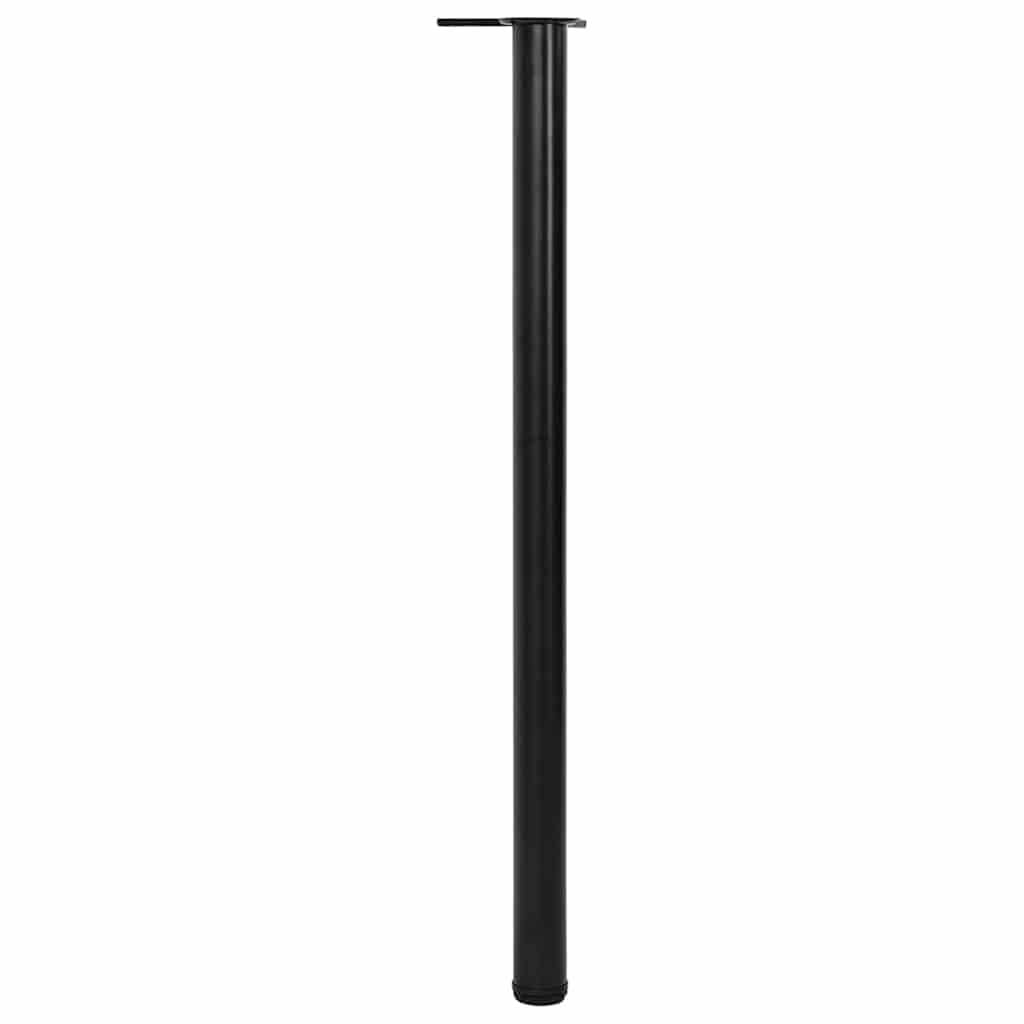 4 höhenverstellbare Tischbeine Schwarz 1100 mm