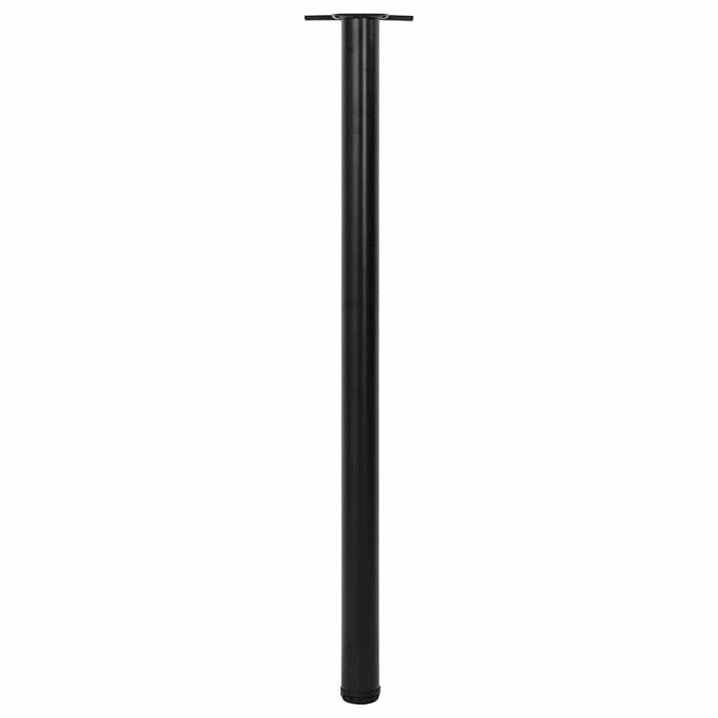4 höhenverstellbare Tischbeine Schwarz 1100 mm