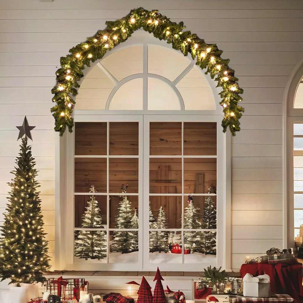 Weihnachtsgirlande mit LED-Leuchten 5 m