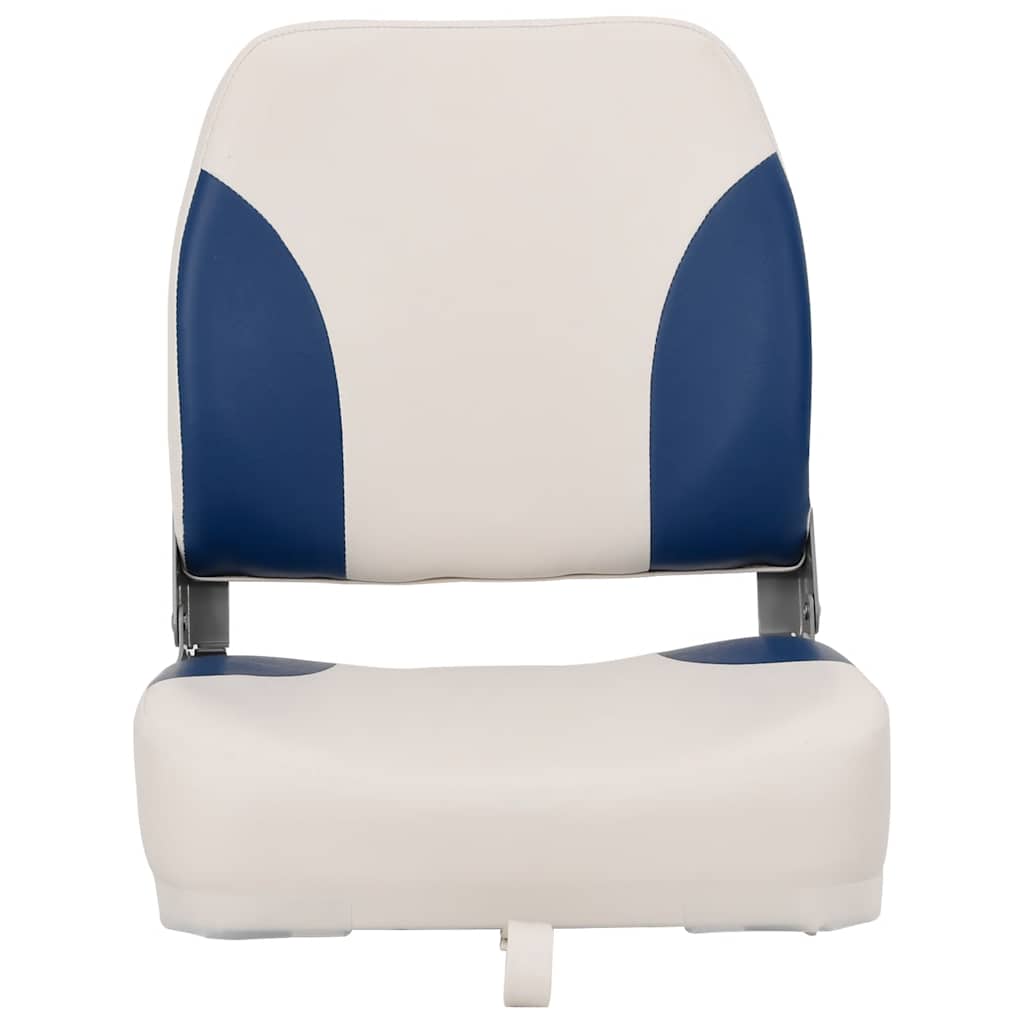 Klappbarer Bootssitz 1 Set mit Polster in Blau-Weiß