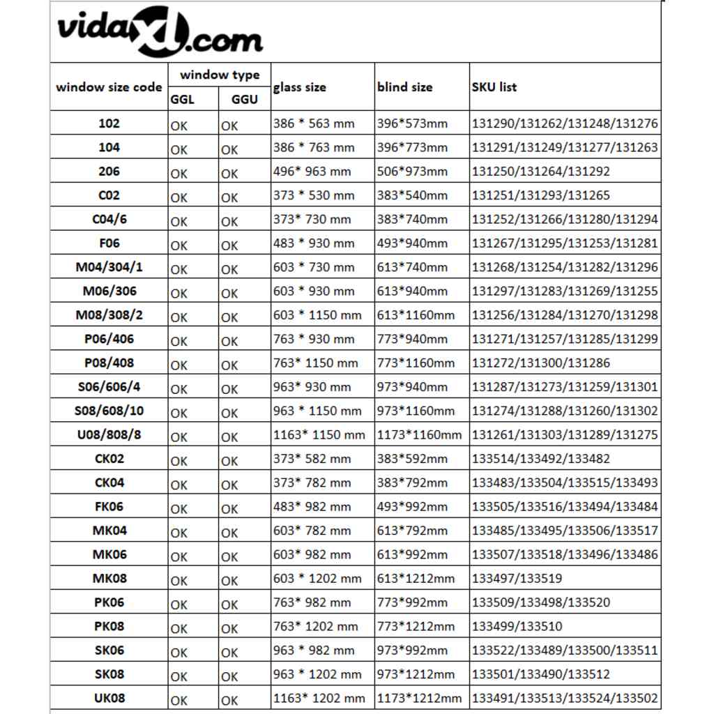 Verdunkelungsrollo Weiß 104