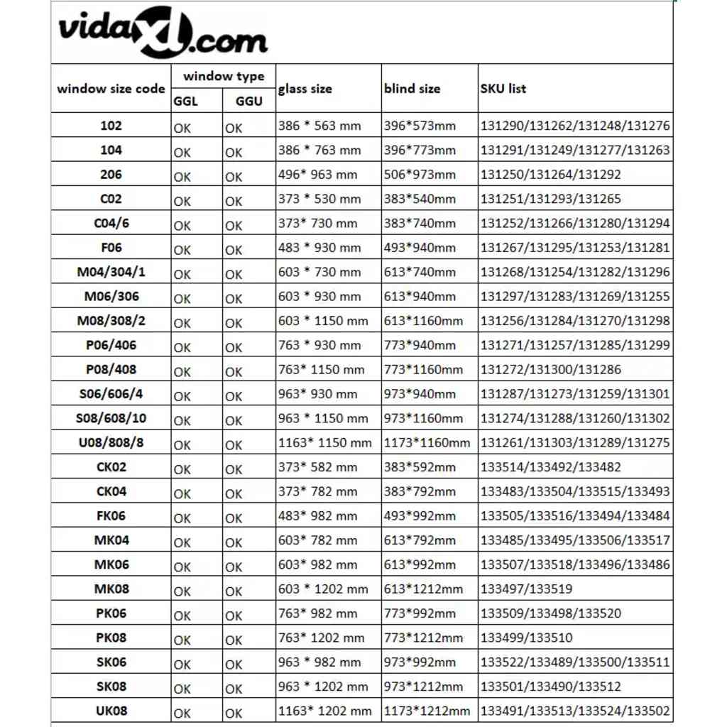 Verdunkelungsrollo Weiß M04/304