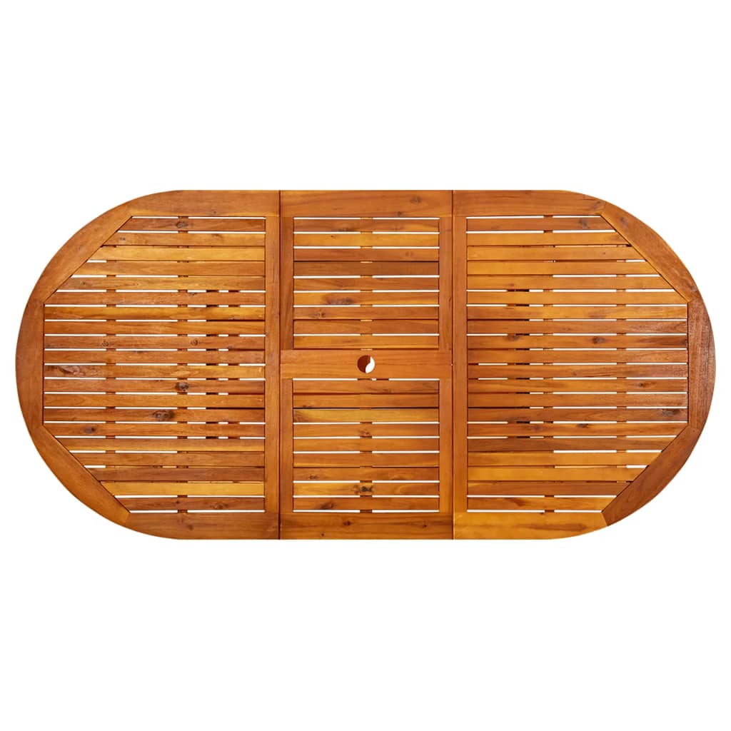 Gartentisch (150-200)x100x75 cm Massivholz Akazie